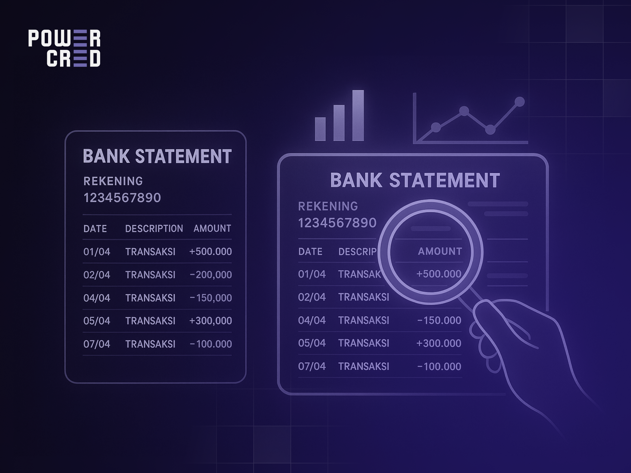 bank statement analysis powercred